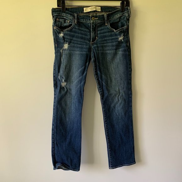 Abercrombie & Fitch Stretch Distressed Jeans - Picture 1 of 4